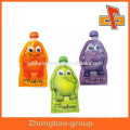 Flexible stand up bolsa resellable jugo bebida bolsa de bolsa con pico superior China fabricante